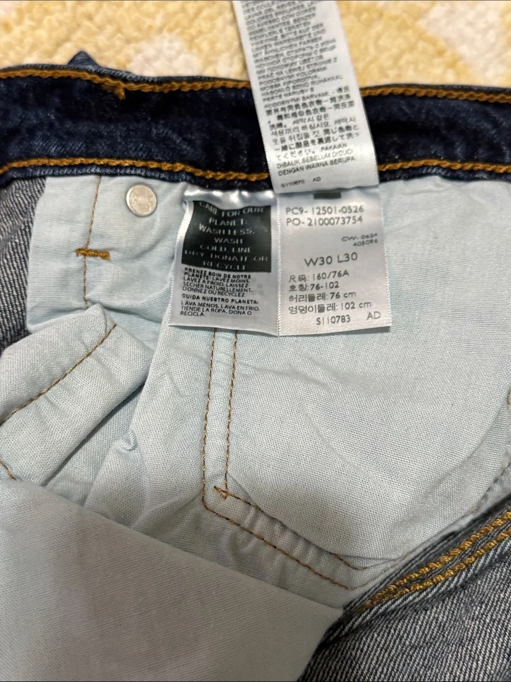 Levi's 501 Men's Dark Indigo Straight Jeans size W30 L30